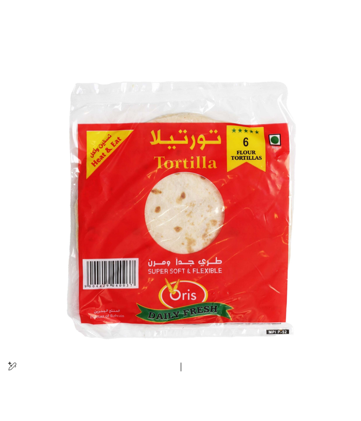Oris Flour Tortilla Wraps - vegetarian