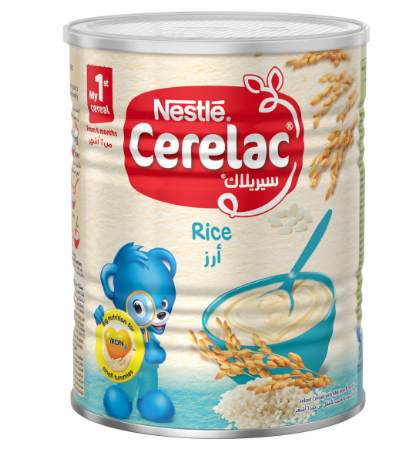 Cerelac Infant Cereal with Rice2 (6+ Months) - artificial colorings free, preservatives free
