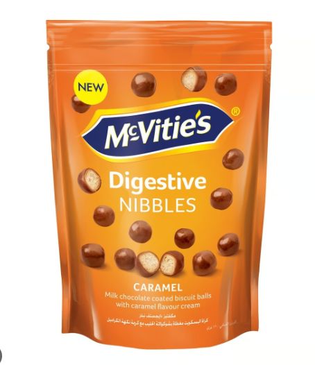 McVitie's Digestive Nibbles Coated with Milk Chocolate & Caramel 110g