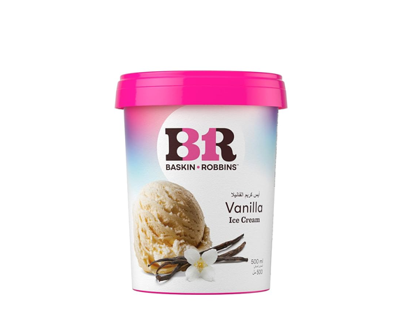 Baskin Robbins Vanilla Ice Cream - vegetarianLARGE