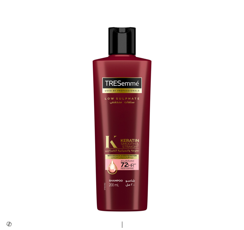 TRESemmé Keratin Smooth & Straight Shampoo with Argan Oil & Keratin Protein 200ML