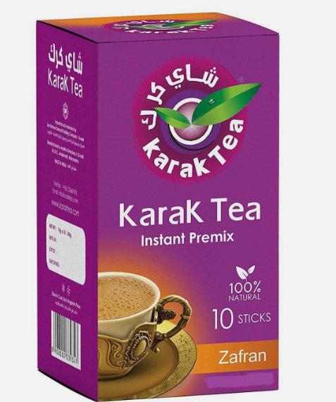 Karak Tea Sticks with Zafran - gluten free, preservatives free, artificial flavors free