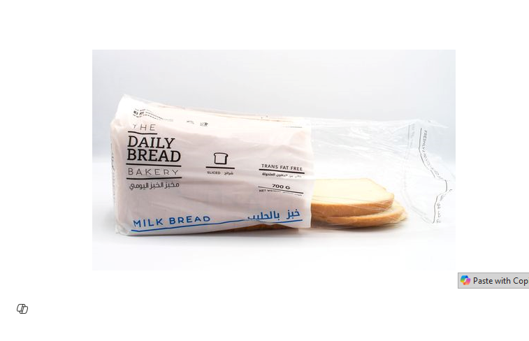 (J) The Daily Bread Bakery Sliced Milk Bread - trans fat free