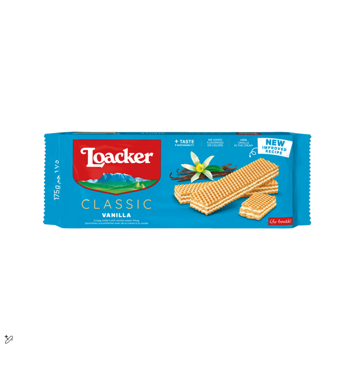 Loacker Sandwich Milk Vanilla Cream Wafers 75g