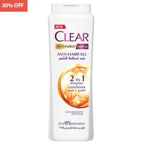 Clear 2in1 Anti-Dandruff & Anti-Hair Fall Shampoo & Conditioner with Ginger Root