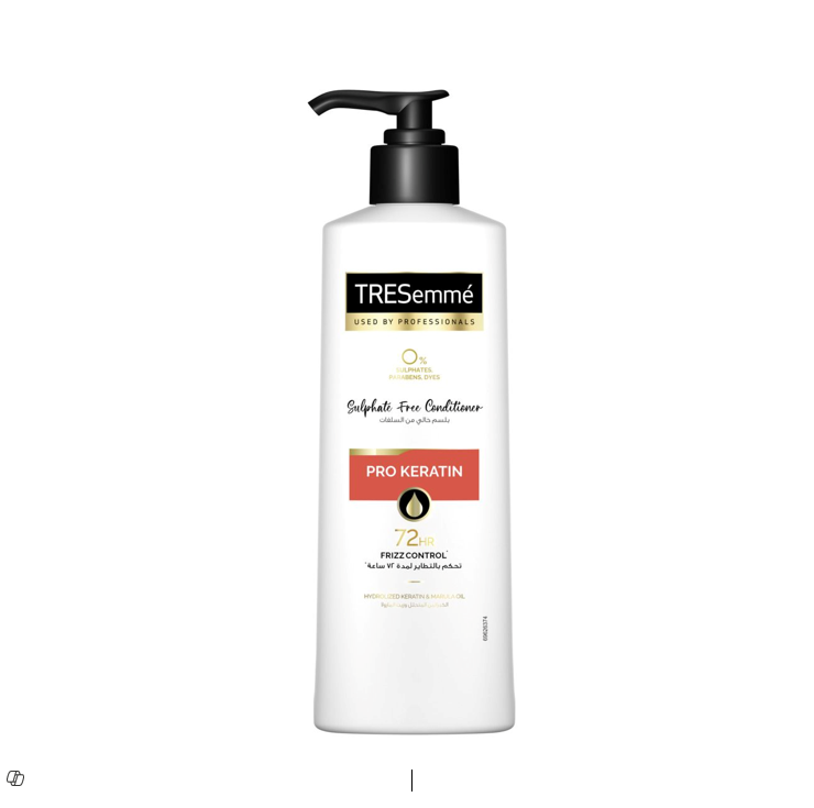TRESemmé Pro Keratin Conditioner for Frizzy Hair with Marula Oil - sulphate free, dyes free, parabens free