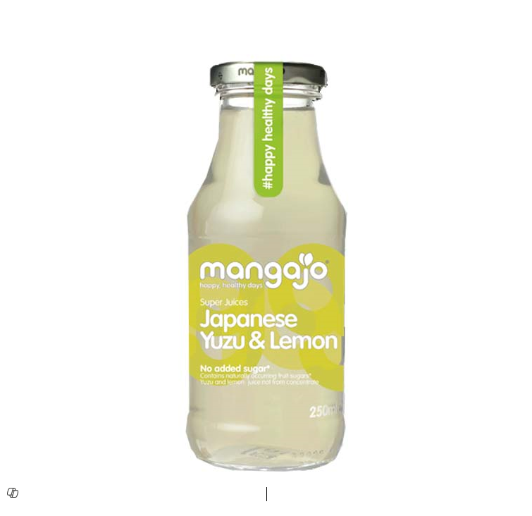 Mangajo Japanese Yuzu & Lemon Soft Drink Glass Bottle - no added sugar