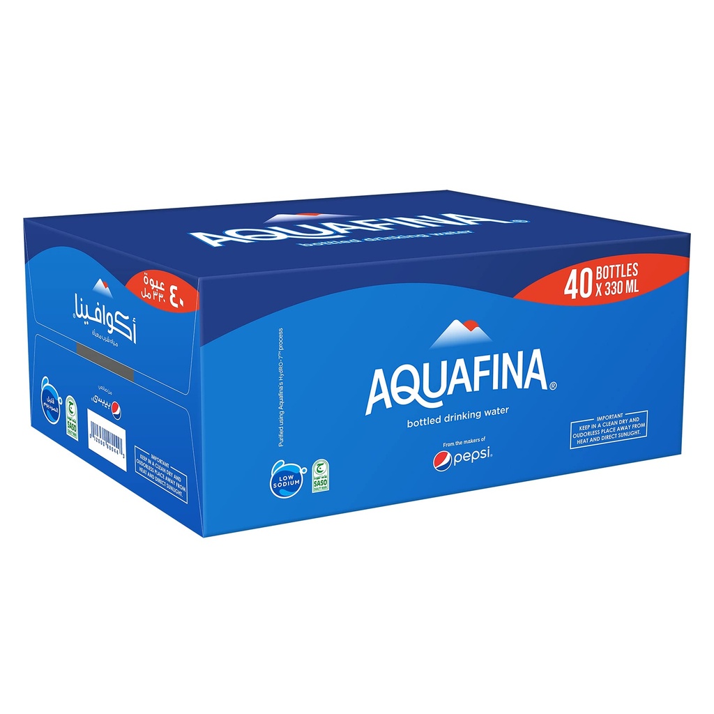 Aquafina Drinking Water (40x330ml) - low sodium