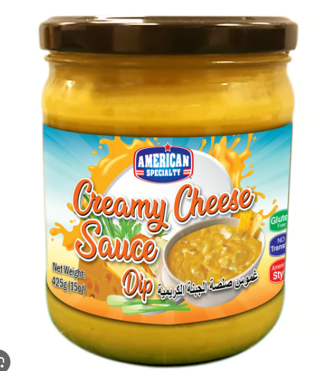 American Specialty Creamy Cheese Sauce Dip - gluten free, trans fat free