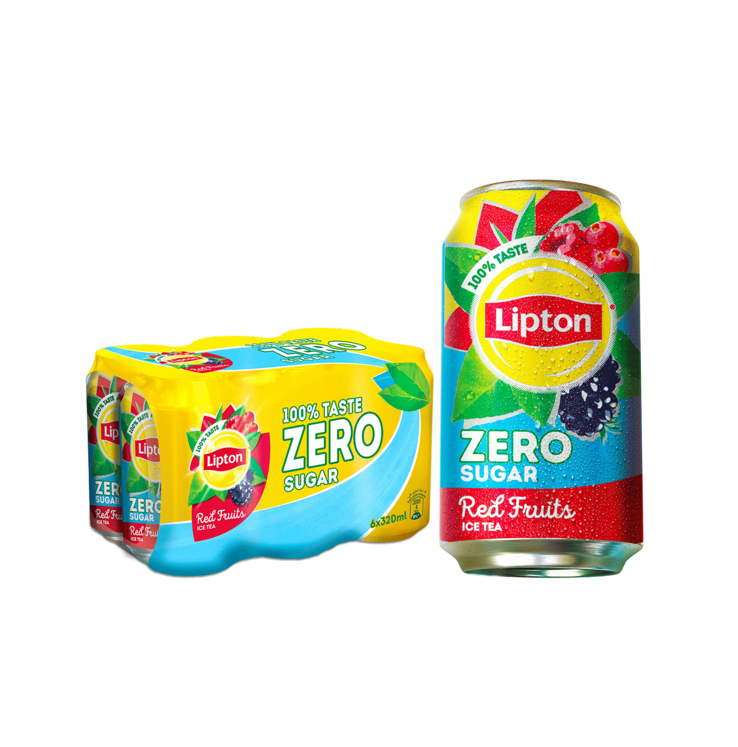 LIPTON ICE TEA ZERO SUGAR RED FRUITS (6*320ml)