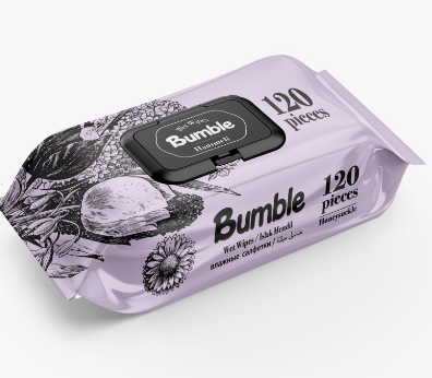 Bumble Wet Wipes Honeysuckle 100pcs 