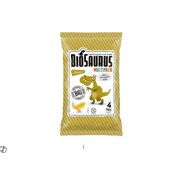 McLLOYD'S MC Biosaurus Corn Snack Multipack Cheese 4X15GM
