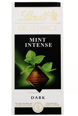 Lindt Excellence Mint Intense Dark Chocolate Slab