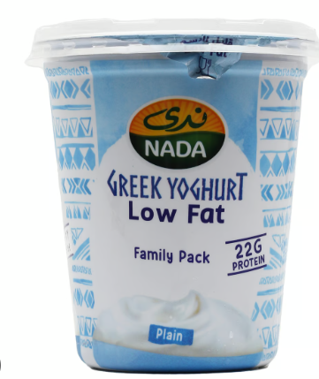 Nada Low Fat Plain Greek Yogurt 360G
