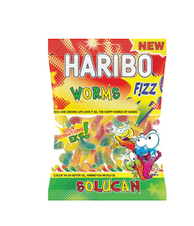 Haribo Sour Fizz Worms 70g