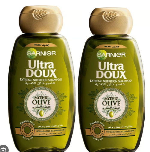 Garnier Ultra Doux Extreme Nutrition Shampoo with Mythic Olive Oil for Dry & Damaged Hair - parabens free 400ml