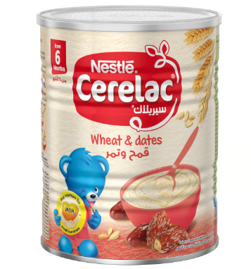 Cerelac Infant Cereals with Wheat, Dates & Milk (6+ Months)