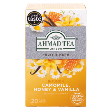 Ahmad Tea Chamomile, Honey & Vanilla Infusion Tea Bags