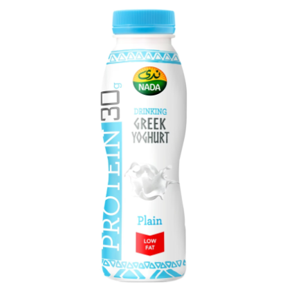 Nada Low Fat 30g Protein Plain Greek Yogurt Drink 330ML