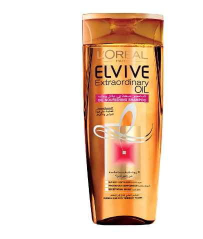 L'Oreal Elvive Extraordinary Oil Nourishing Shampoo with 6 Flower Oils for Normal to Dry Hair 400ml