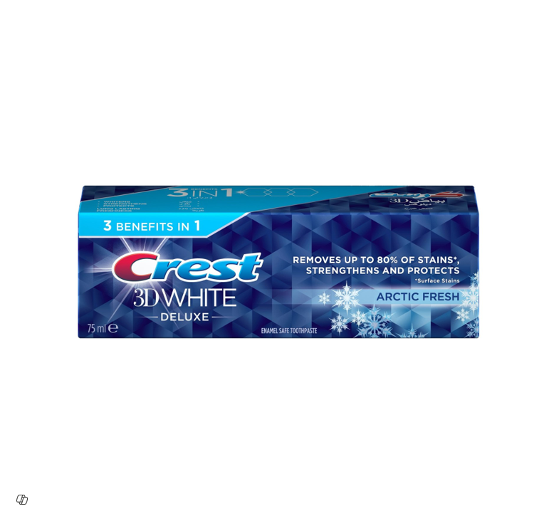 Crest 3D White Deluxe Toothpaste Arctic Fresh Flavor