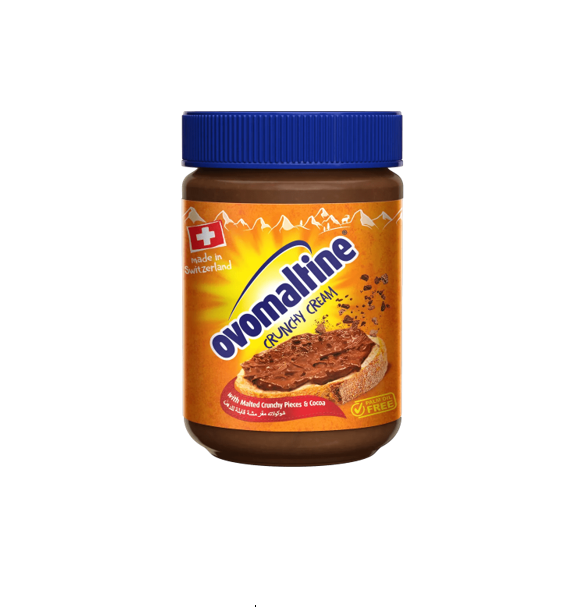 Ovomaltine Crunchy Chocolate Spread with Malted Crunchy Pieces & Cocoa - palm oil free