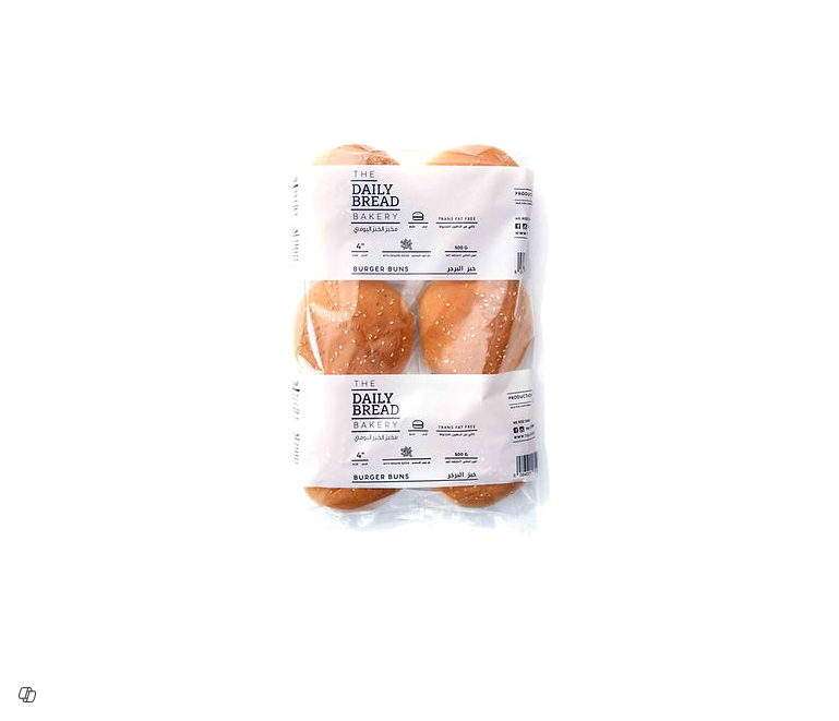 (H) The Daily Bread Bakery 4 Inch Burger Buns - trans fat free