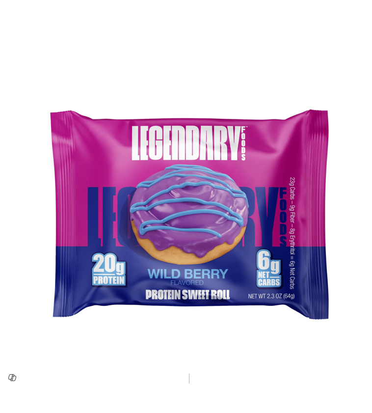 LEGENDARY WILD BERRY FLAVORED PROTEIN SWEET ROLL
