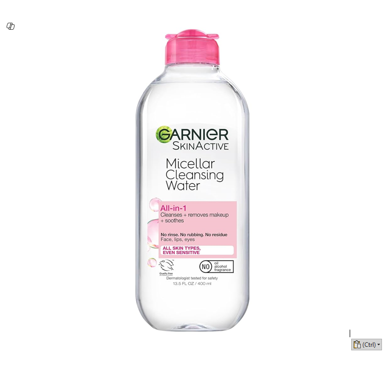 Garnier Skin Active Hypoallergenic Micellar Cleansing Water for All Skin Types - 1727-00256