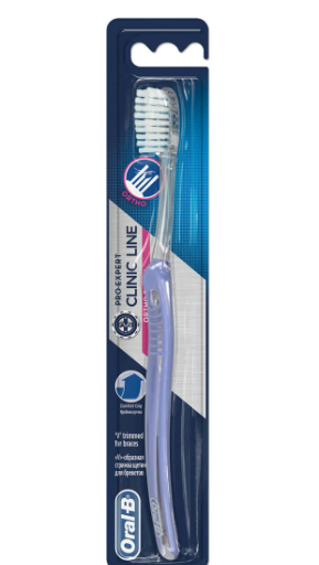 Oral-B Pro-Expert Clinic Line Light Blue Orthodontic Soft Toothbrush