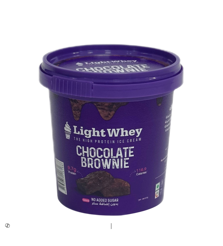 Light Whey High Protein Chocolate Brownie Ice Cream - no added sugar