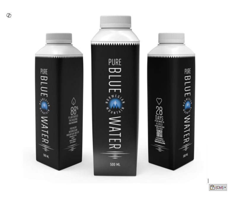 Pure Blue Norwegian Mountain Water 500ml