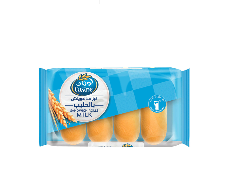 L'usine Sandwich Milk Rolls (4 Pieces)