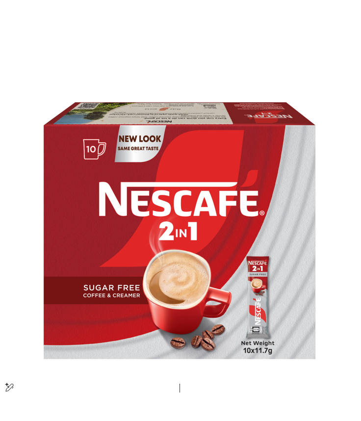 Nescafé 2in1 Classic Instant Coffee Sachets - sugar free 30Sticks