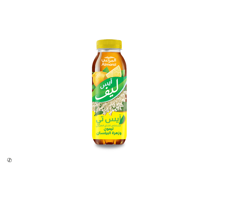 Almarai Lemon & Elderflower Iced Black Leaf Tea - preservatives free