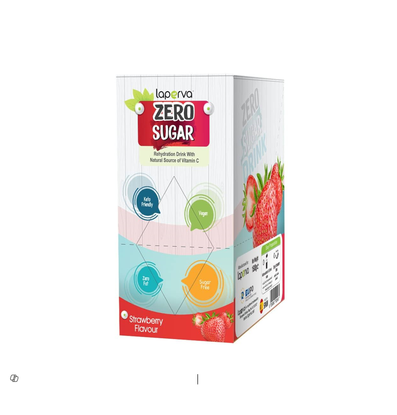 Laperva Rehydrating Powder Drink Strawberry Flavor - vegan, sugar free, artificial flavors free
