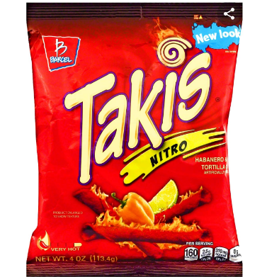 Barcel Takis Nitro Very Hot Habañero & Lime Tortilla Chips