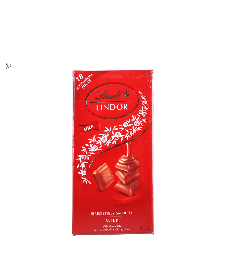 LINDT LINDOR MILK CHOCOLATE BAR