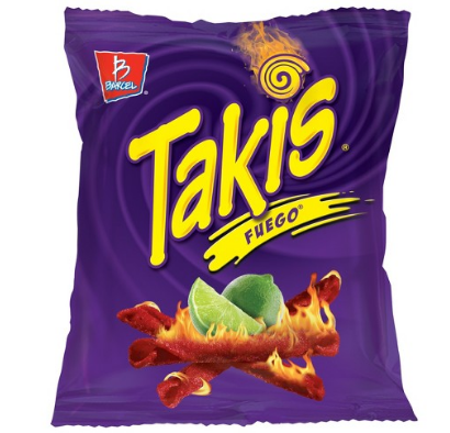 Takis Fuego Hot Chili Pepper & Lime Tortilla-Chips 56g