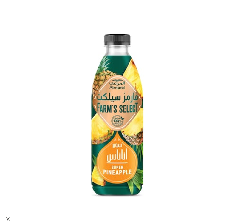 Almarai Farm's Select Long Life Pineapple Juice - flavoring free, food additives free, no added water