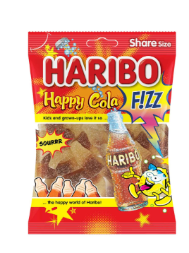 Haribo Happy Fizz Candies Cola Flavor