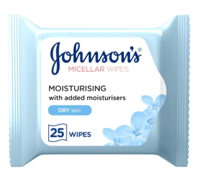 Johnson's Moisturizing Micellar Wipes for Dry Skin
