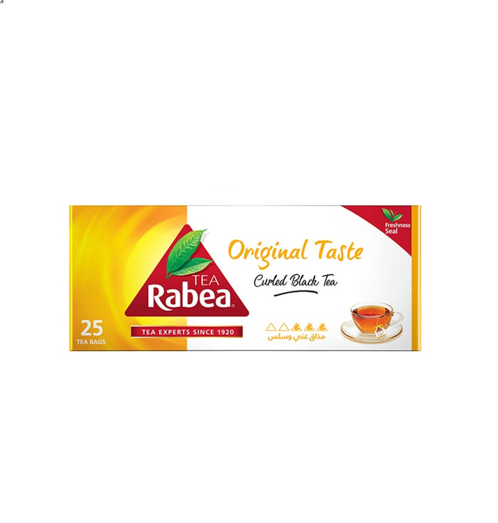 Rabea Tea Curled Black Express 25 Tea Bags 