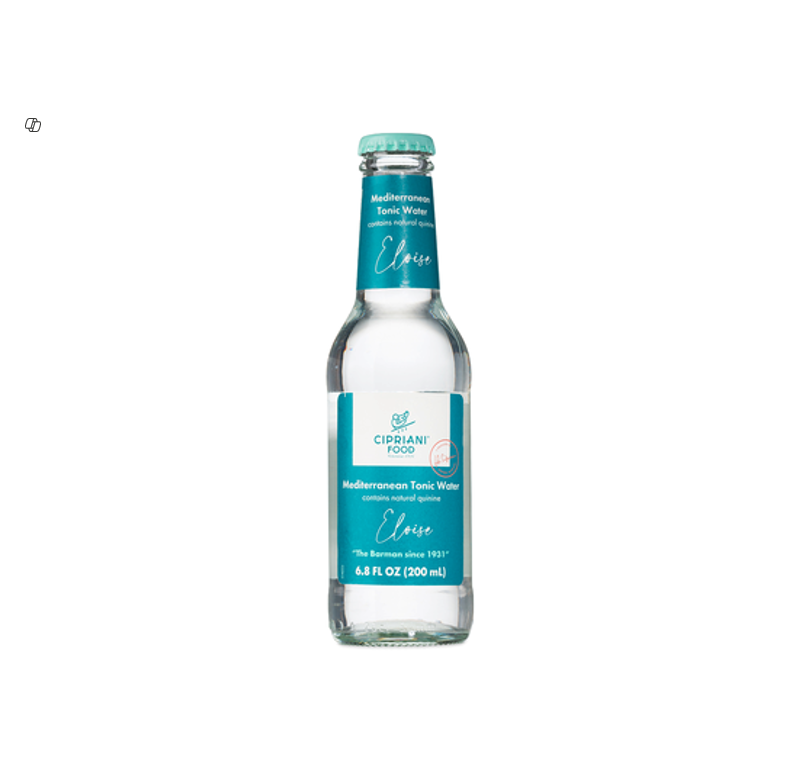Cipriani Food Eloise Mediterranean Tonic Water Glass Bottle