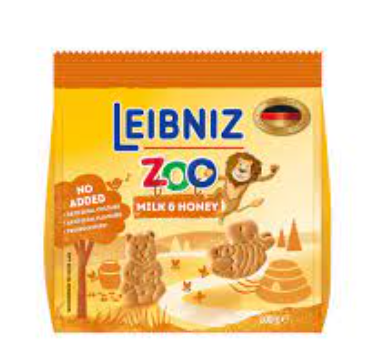 Leibniz Zoo Biscuits with Milk & Honey - no added artificial colors
