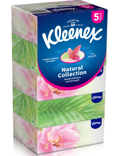 Kleenex Natural Collection Gentle Softness & Strength Tissuess 2ply (30% Off)