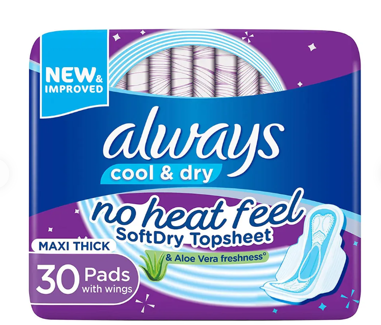 AlwaysSens Skin Love Maxi Thick Large Pads (20% Off) 30Pads