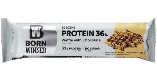 BORN WINNER PROTEIN BAR MEGA WAFFLE & CHOCO 85GMS