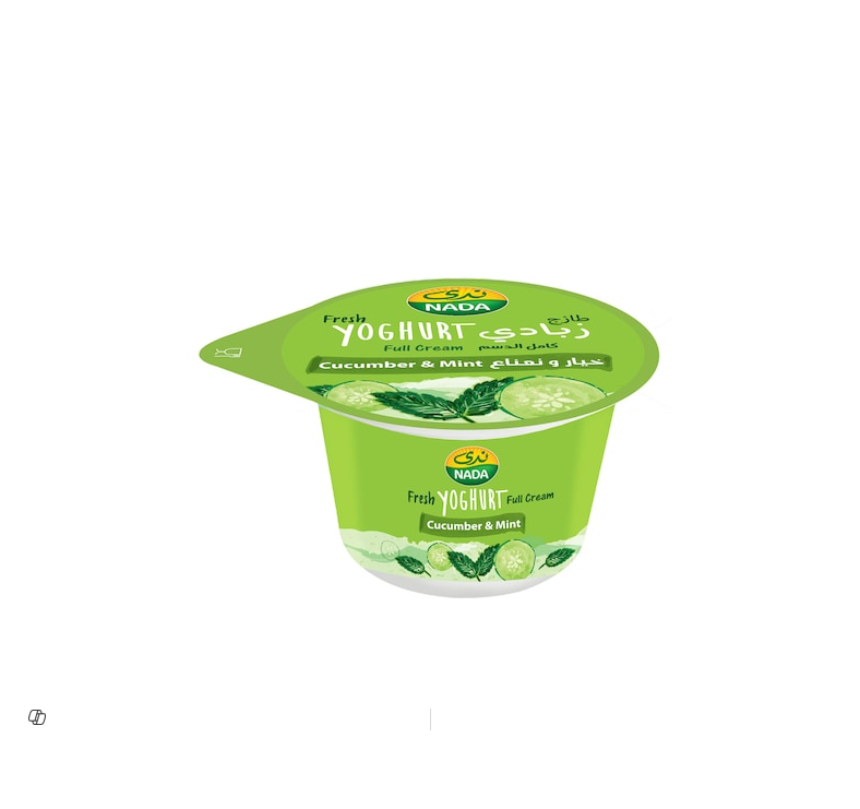 Nada Fresh Yogurt Full Cream with Cucumber & Mint