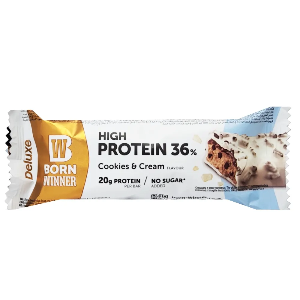 B WINNER DELUXE PROTEIN BAR COOKIES & CREAM 55GM